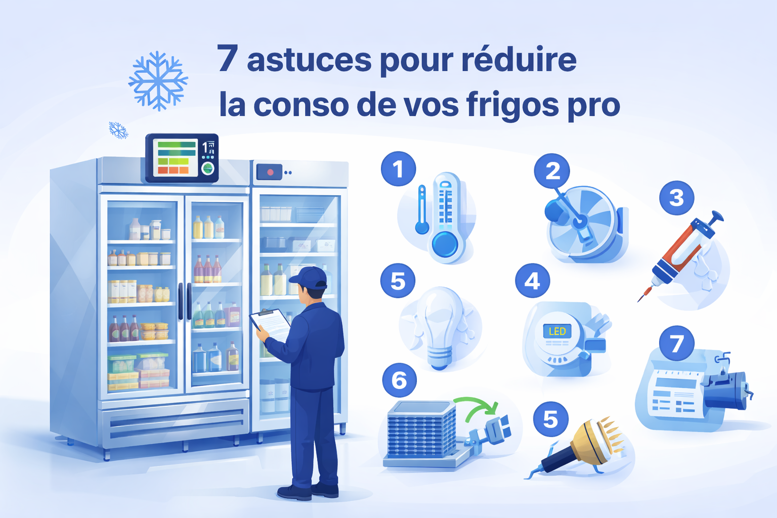 Astuces pour reduire la consommation des frigos professionnels